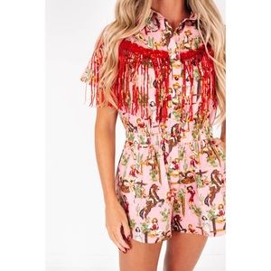 Queen of Sparkles | Cowgirl Romper.